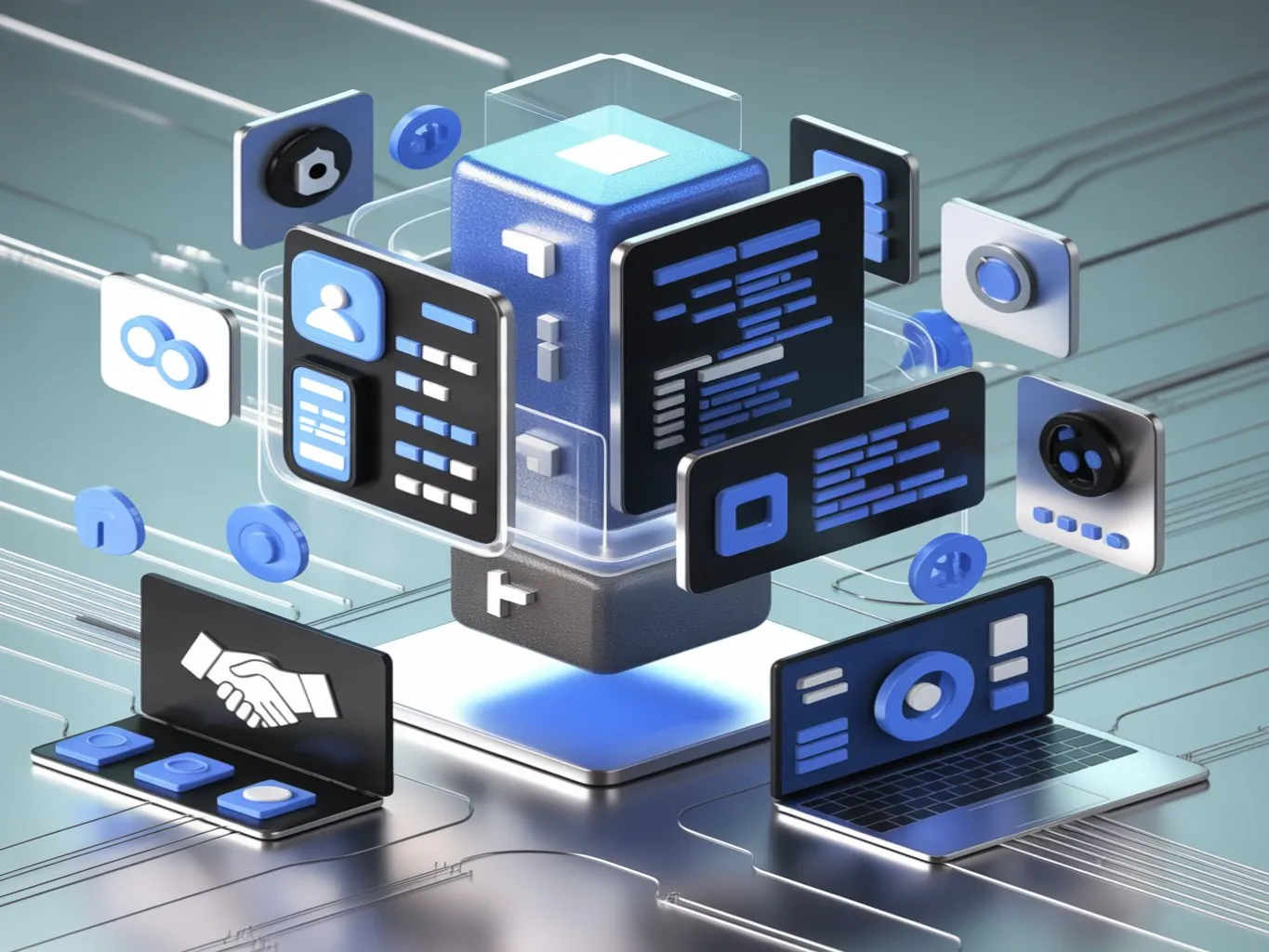An image of a team analyzing digital data on screens with strategic planning visuals, representing Digital Strategy Consulting.