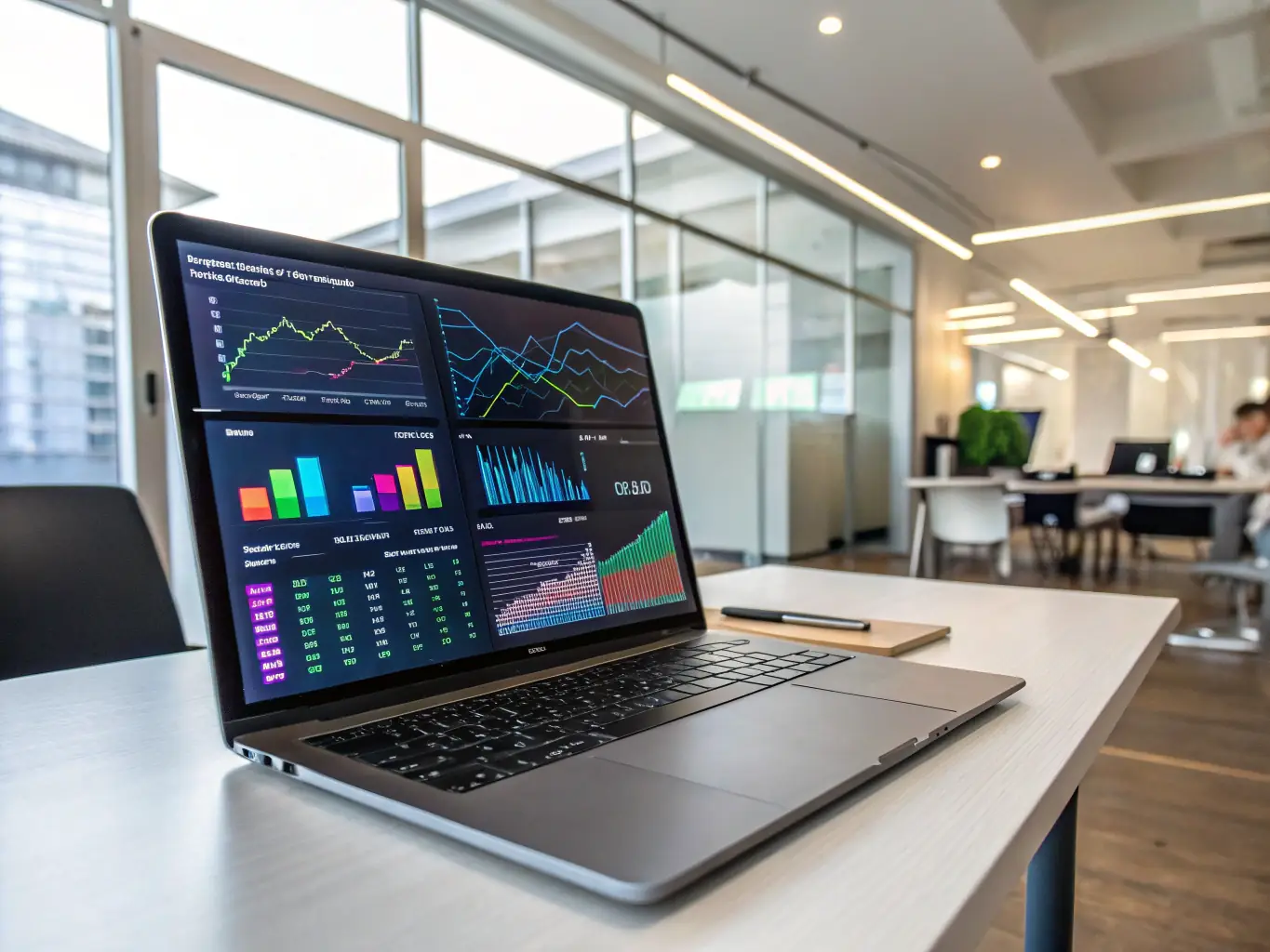 A graph showcasing significant improvements in key performance indicators (KPIs) after implementing digital transformation strategies.